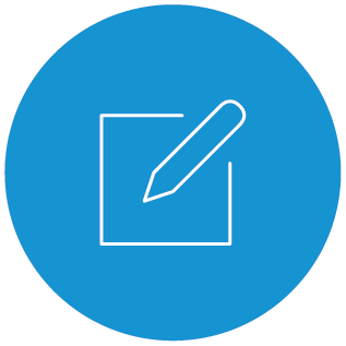 WritingIcon@2x icon on a pencil on paper